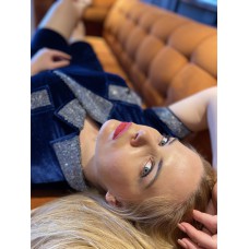 17046 Velvet Short Jumpsuit