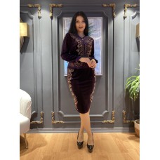 4202 Velvet Skirt suit