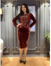 4202 Velvet Skirt suit