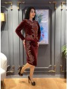 4202 Velvet Skirt suit