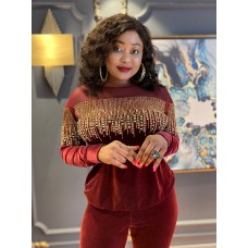 17214 Velvet Track Suit